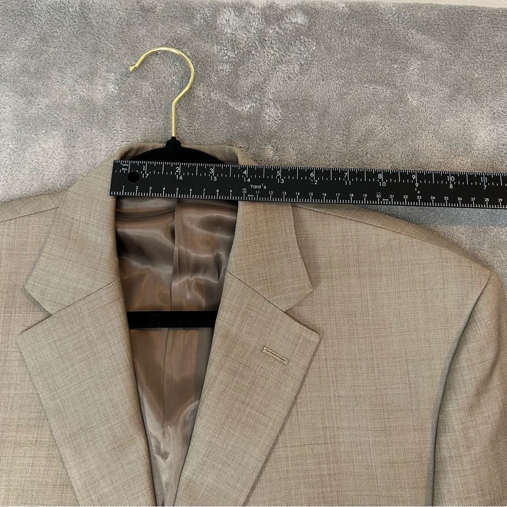 Lauren Ralph Lauren Men's Size 42R Tan Blazer Sports Coat Jacket Silk & Wool - Picture 15 of 16